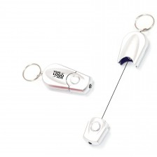 Retractable Badge with Flashlight